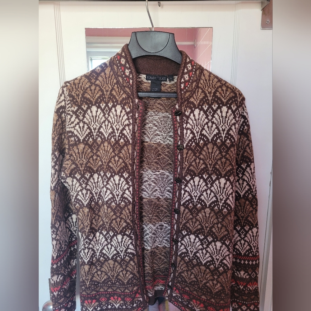 Button Down Nomadic Traders Sweater - image 1